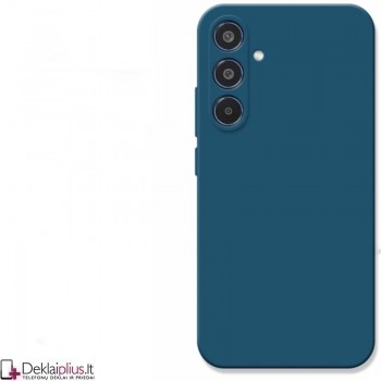 Liquid Air silikoninis mėlynas dėklas - su kameros apsauga (Samsung Galaxy M55 5G)